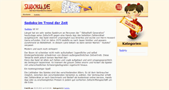 Desktop Screenshot of blog.sudoku.de