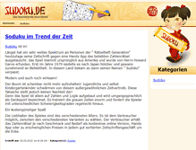 Tablet Screenshot of blog.sudoku.de
